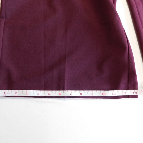 NWT Lane Bryant Perfect Drape High-Rise Wide Leg Pant - Size 18, Burgundy - Picture 9 of 10